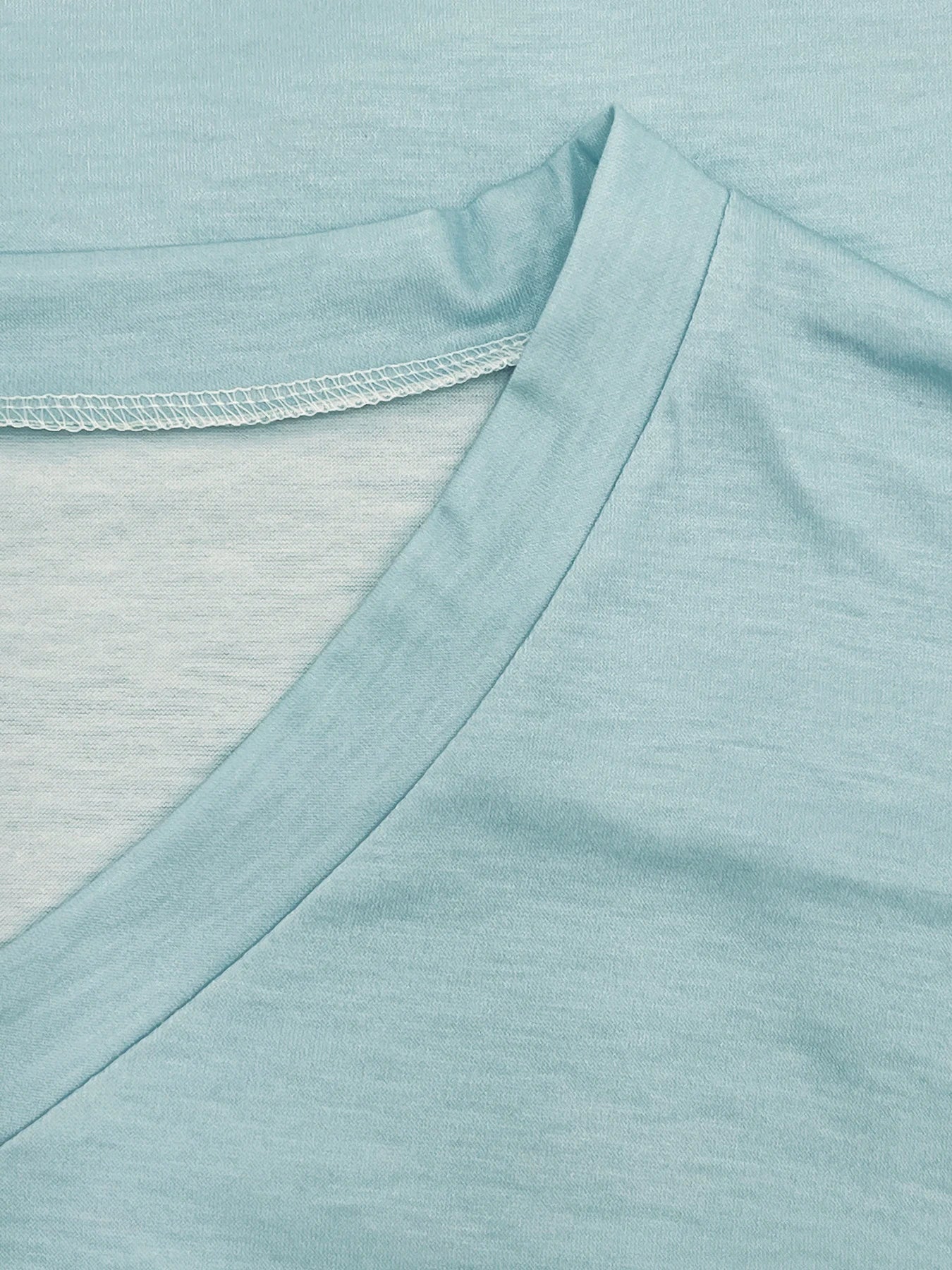 Plus Size Casual T-shirt Women's Plus Heart & Stripe Print Long Sleeve V Neck Slight Stretch Tunic T-shirt