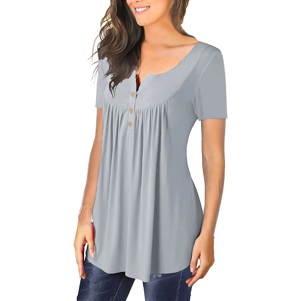 L XL Short Sleeve T-shirt Tops for Women Clothing 2024 Summer Solid Tee Fashion Black Casual Pullover Femal Korean Blouse Shirt