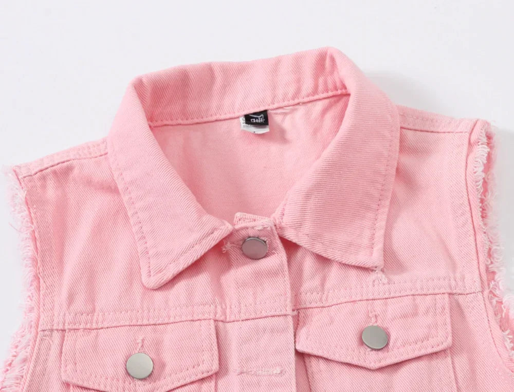 Denim Vest for Women Jacket Spring Streetwear Women Clothing Autumn Coats Fashion Clothes Casual Vintage Elegant Sleeveless